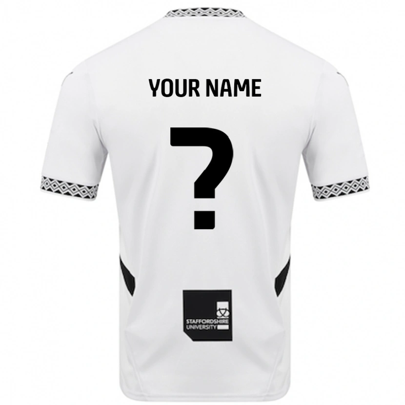 Danxen Hombre Camiseta Su Nombre #0 Blanco 1ª Equipación 2024/25 La Camisa