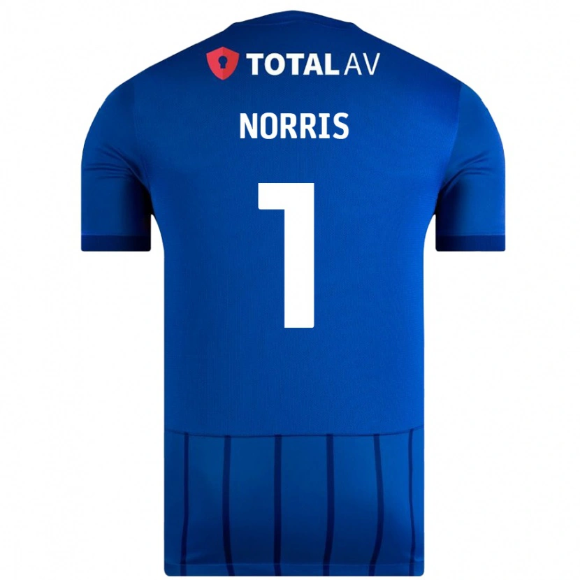 Danxen Hombre Camiseta Will Norris #1 Azul 1ª Equipación 2024/25 La Camisa