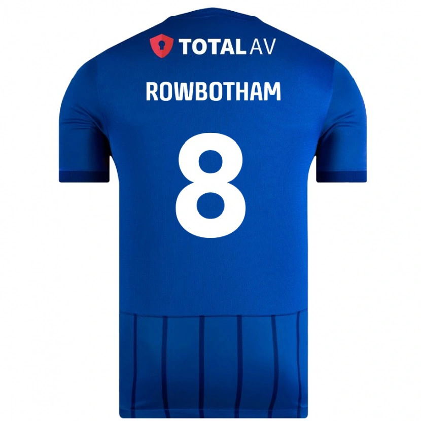 Danxen Hombre Camiseta Ava Rowbotham #8 Azul 1ª Equipación 2024/25 La Camisa