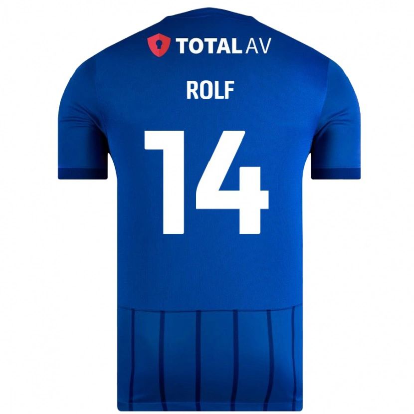 Danxen Hombre Camiseta Annie Rolf #14 Azul 1ª Equipación 2024/25 La Camisa