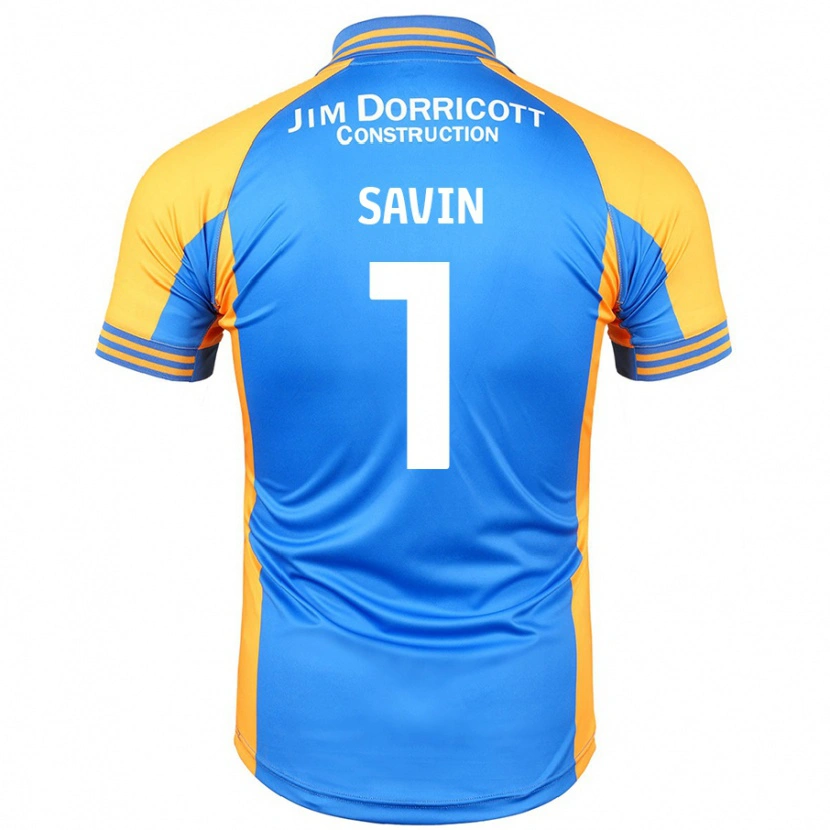 Danxen Hombre Camiseta Toby Savin #1 Azul Ámbar 1ª Equipación 2024/25 La Camisa