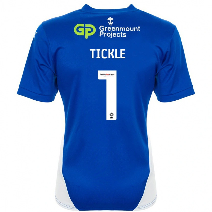 Danxen Hombre Camiseta Sam Tickle #1 Azul Blanco 1ª Equipación 2024/25 La Camisa