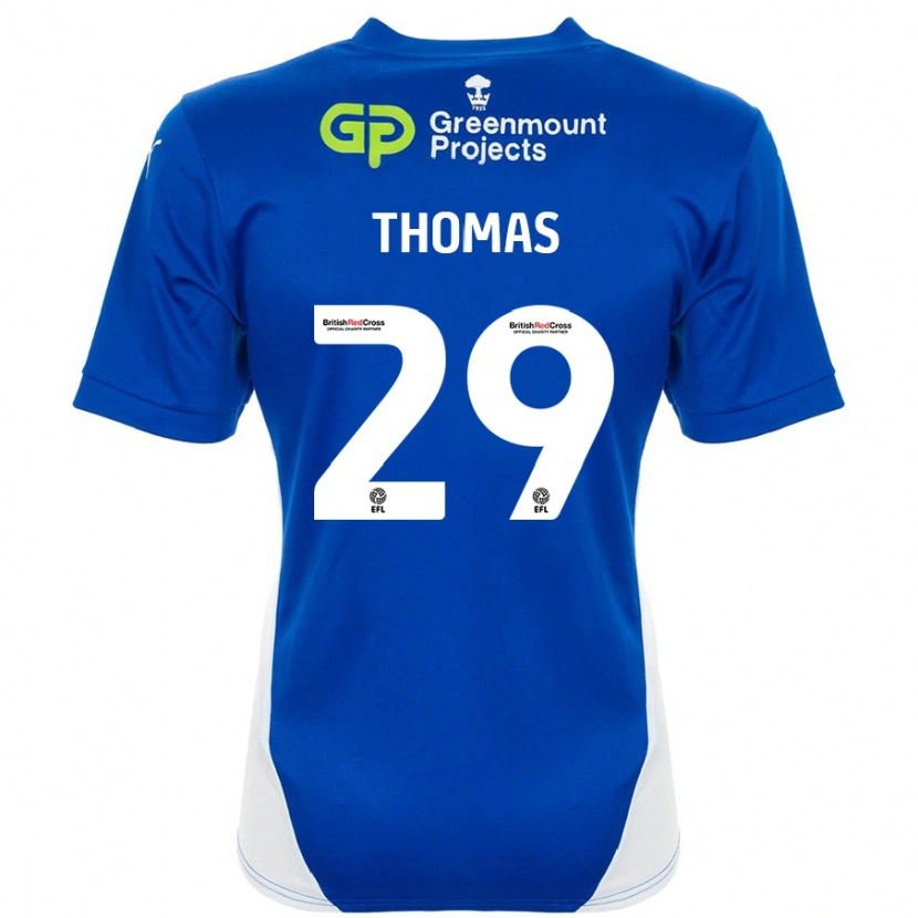 Danxen Hombre Camiseta Silko Thomas #29 Azul Blanco 1ª Equipación 2024/25 La Camisa