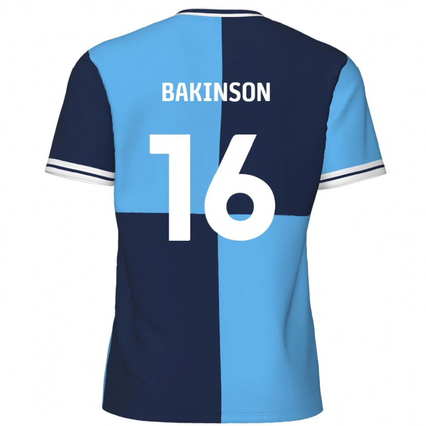 Danxen Hombre Camiseta Tyreeq Bakinson #16 Azul Cielo Azul Oscuro 1ª Equipación 2024/25 La Camisa