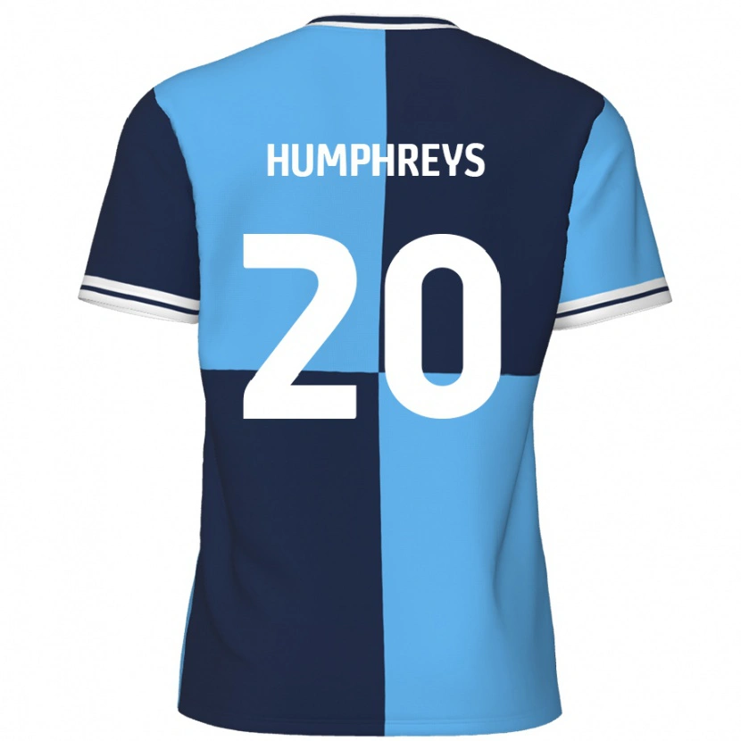 Danxen Hombre Camiseta Cameron Humphreys #20 Azul Cielo Azul Oscuro 1ª Equipación 2024/25 La Camisa