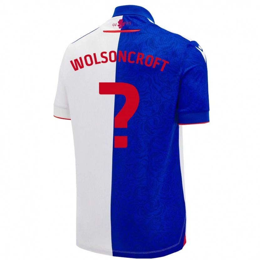 Danxen Hombre Camiseta Blake Wolsoncroft #0 Azul Cielo Blanco 1ª Equipación 2024/25 La Camisa