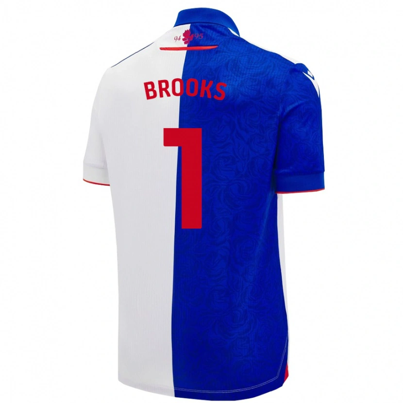 Danxen Hombre Camiseta Alexandra Brooks #1 Azul Cielo Blanco 1ª Equipación 2024/25 La Camisa