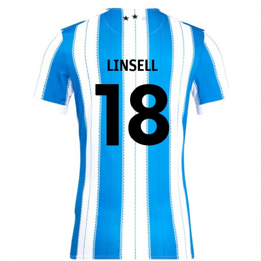 Danxen Hombre Camiseta Alice Linsell #18 Azul Blanco 1ª Equipación 2024/25 La Camisa