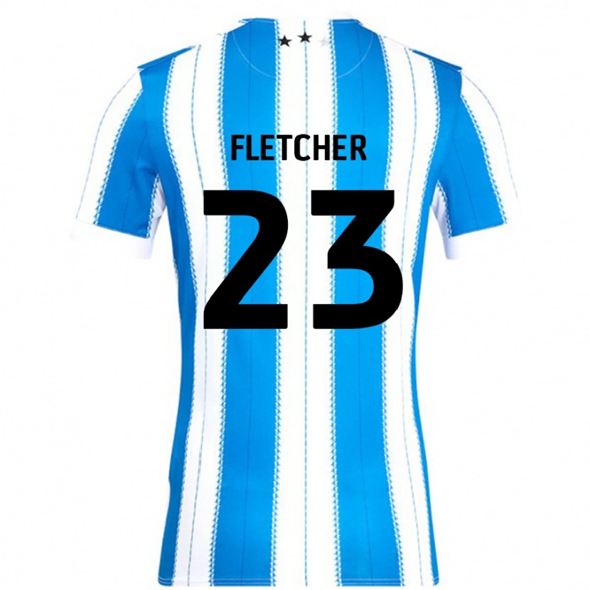 Danxen Hombre Camiseta Serena Fletcher #23 Azul Blanco 1ª Equipación 2024/25 La Camisa