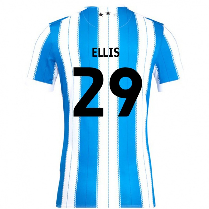 Danxen Hombre Camiseta Molly Ellis #29 Azul Blanco 1ª Equipación 2024/25 La Camisa