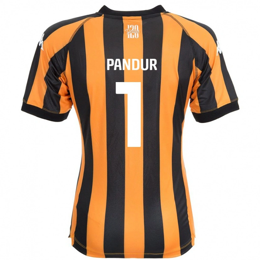 Danxen Hombre Camiseta Ivor Pandur #1 Negro Ámbar 1ª Equipación 2024/25 La Camisa