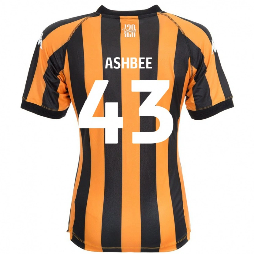 Danxen Hombre Camiseta Stanley Ashbee #43 Negro Ámbar 1ª Equipación 2024/25 La Camisa