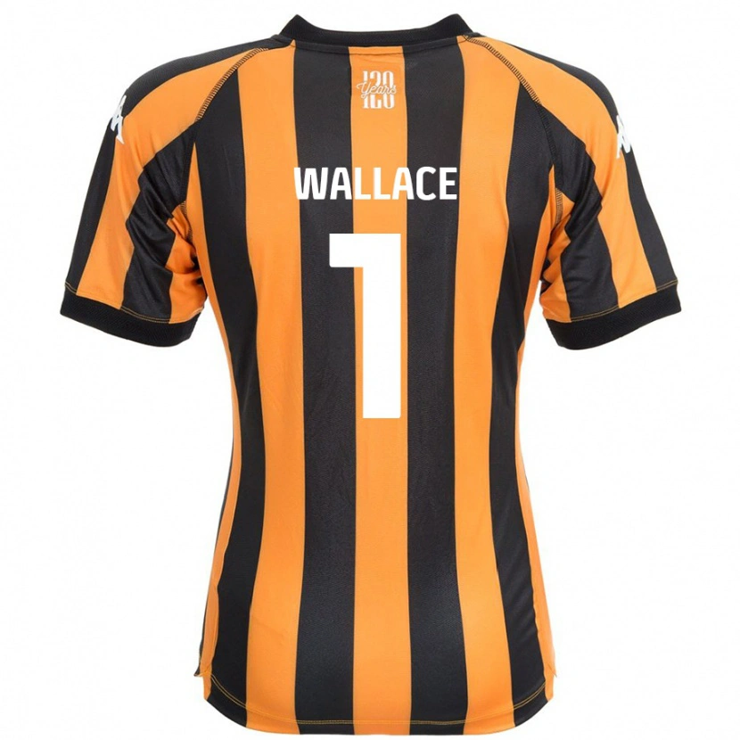 Danxen Hombre Camiseta Abbi Wallace #1 Negro Ámbar 1ª Equipación 2024/25 La Camisa