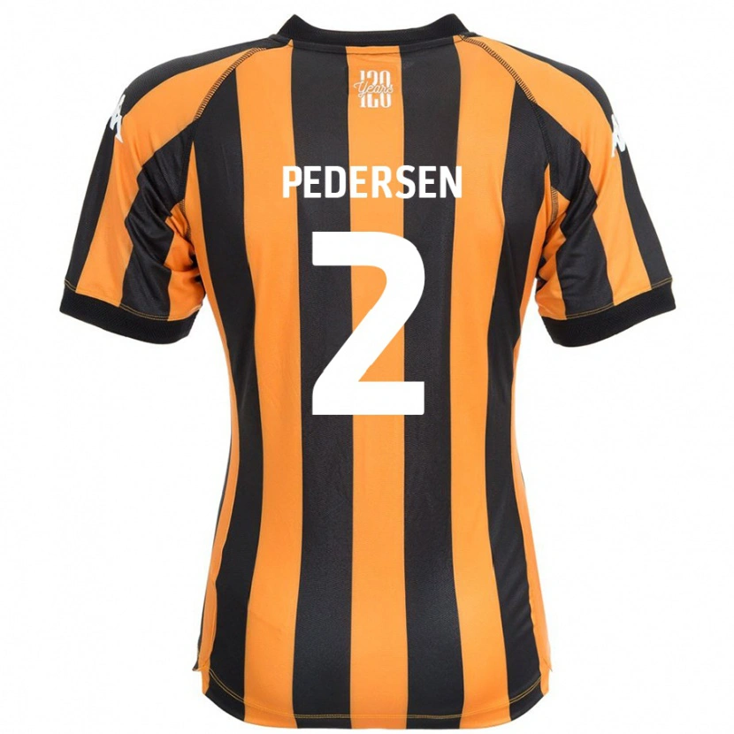 Danxen Hombre Camiseta Eden Pedersen #2 Negro Ámbar 1ª Equipación 2024/25 La Camisa