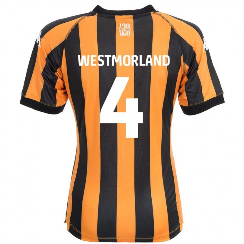 Danxen Hombre Camiseta Emma Westmorland #4 Negro Ámbar 1ª Equipación 2024/25 La Camisa