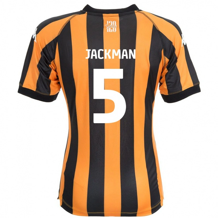 Danxen Hombre Camiseta Ellice Jackman #5 Negro Ámbar 1ª Equipación 2024/25 La Camisa