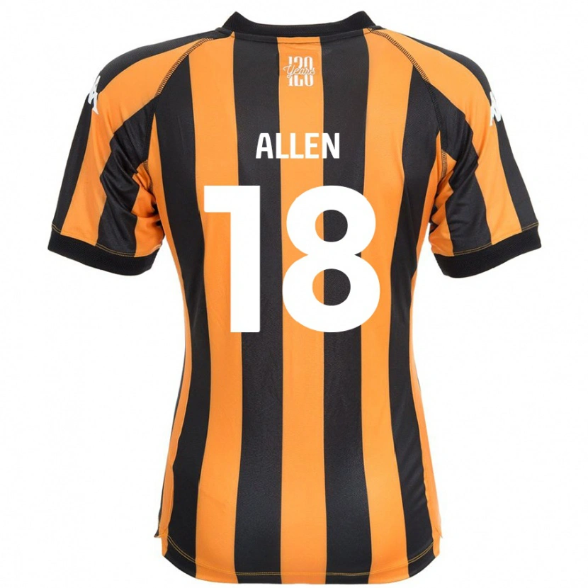 Danxen Hombre Camiseta Aaliyah Allen #18 Negro Ámbar 1ª Equipación 2024/25 La Camisa