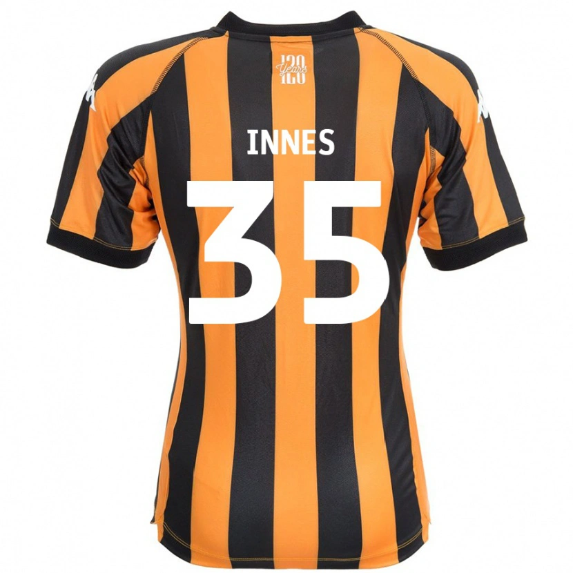 Danxen Hombre Camiseta Emma Innes #35 Negro Ámbar 1ª Equipación 2024/25 La Camisa