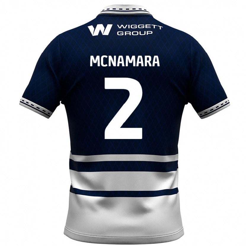 Danxen Hombre Camiseta Danny Mcnamara #2 Azul Marino Blanco 1ª Equipación 2024/25 La Camisa