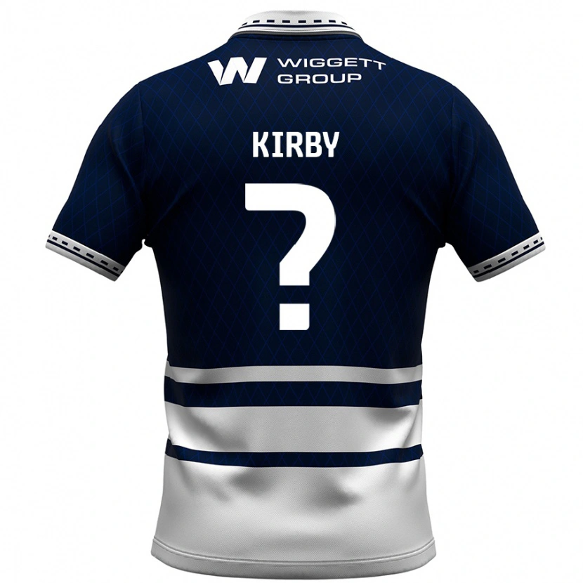 Danxen Hombre Camiseta Archie Kirby #0 Azul Marino Blanco 1ª Equipación 2024/25 La Camisa