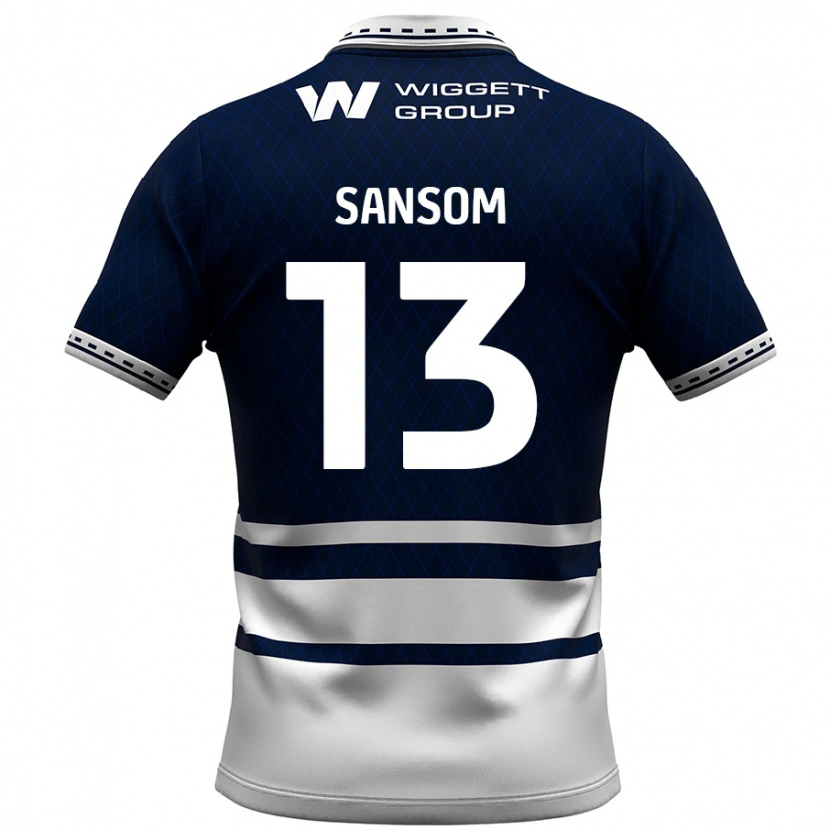 Danxen Hombre Camiseta Chloe Sansom #13 Azul Marino Blanco 1ª Equipación 2024/25 La Camisa