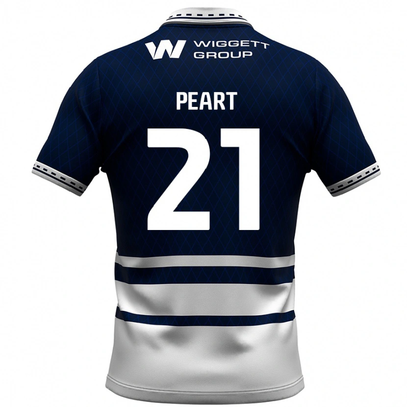 Danxen Hombre Camiseta Kalani Peart #21 Azul Marino Blanco 1ª Equipación 2024/25 La Camisa