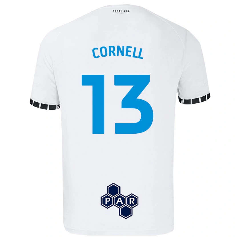 Danxen Hombre Camiseta David Cornell #13 Blanco 1ª Equipación 2024/25 La Camisa