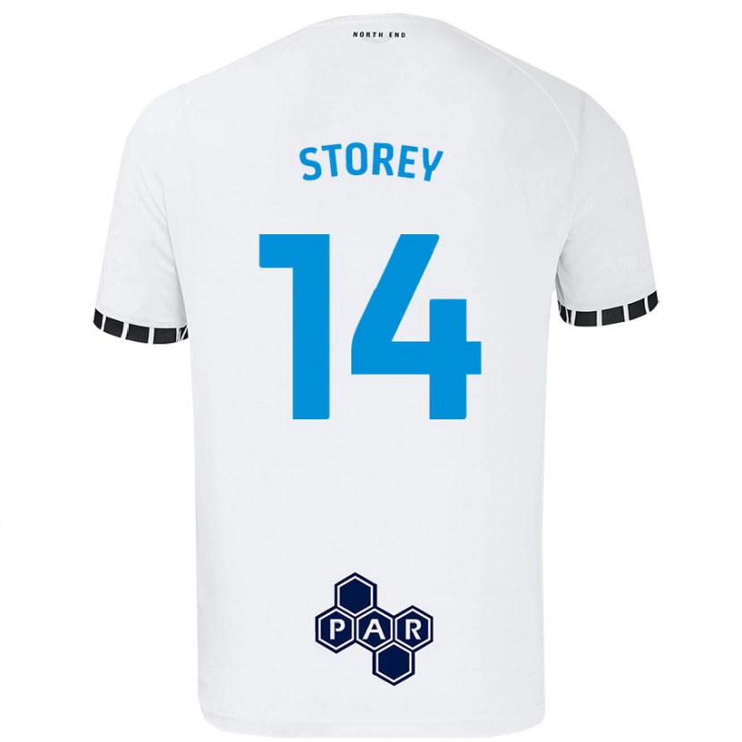 Danxen Hombre Camiseta Jordan Storey #14 Blanco 1ª Equipación 2024/25 La Camisa