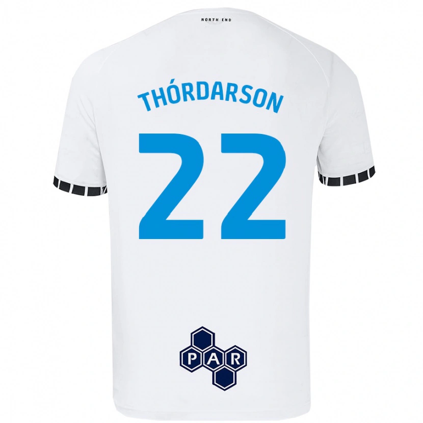 Danxen Hombre Camiseta Stefán Teitur Thórdarson #22 Blanco 1ª Equipación 2024/25 La Camisa