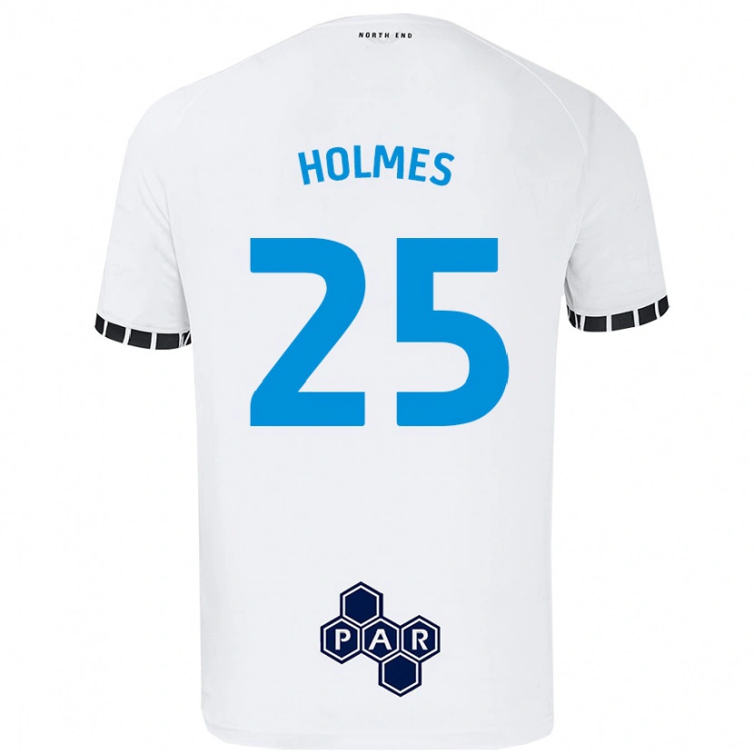 Danxen Hombre Camiseta Duane Holmes #25 Blanco 1ª Equipación 2024/25 La Camisa