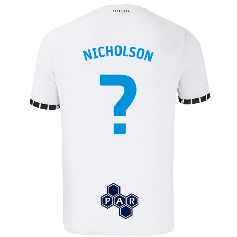 Danxen Hombre Camiseta Joseph Nicholson #0 Blanco 1ª Equipación 2024/25 La Camisa