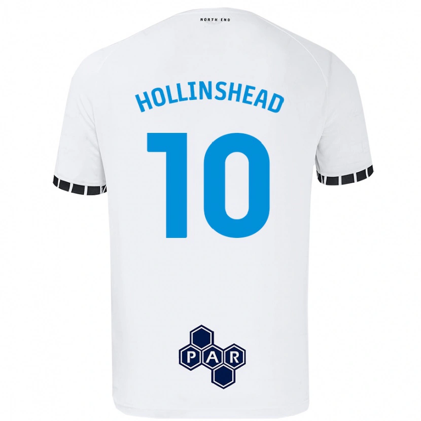 Danxen Hombre Camiseta Emily Hollinshead #10 Blanco 1ª Equipación 2024/25 La Camisa