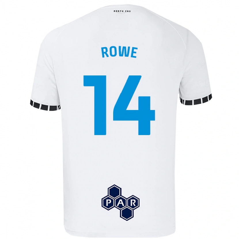 Danxen Hombre Camiseta Sasha Rowe #14 Blanco 1ª Equipación 2024/25 La Camisa