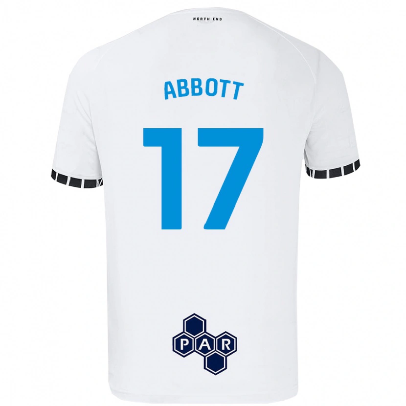 Danxen Hombre Camiseta Becky Abbott #17 Blanco 1ª Equipación 2024/25 La Camisa