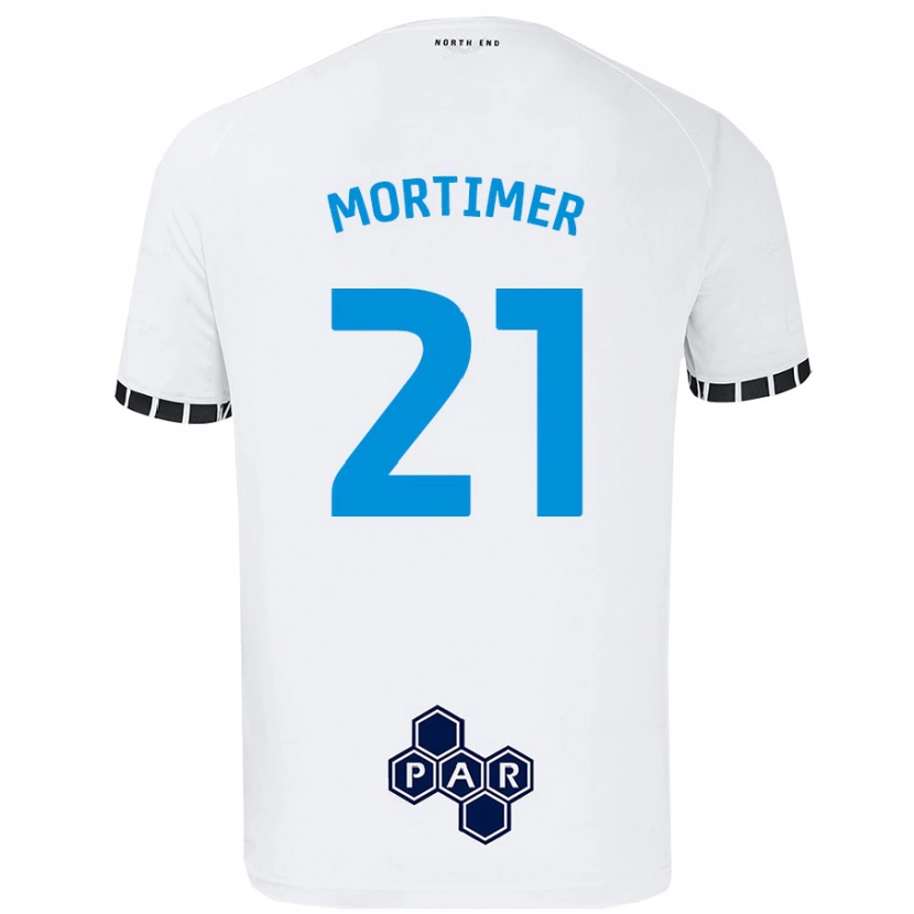 Danxen Hombre Camiseta Jodie Mortimer #21 Blanco 1ª Equipación 2024/25 La Camisa