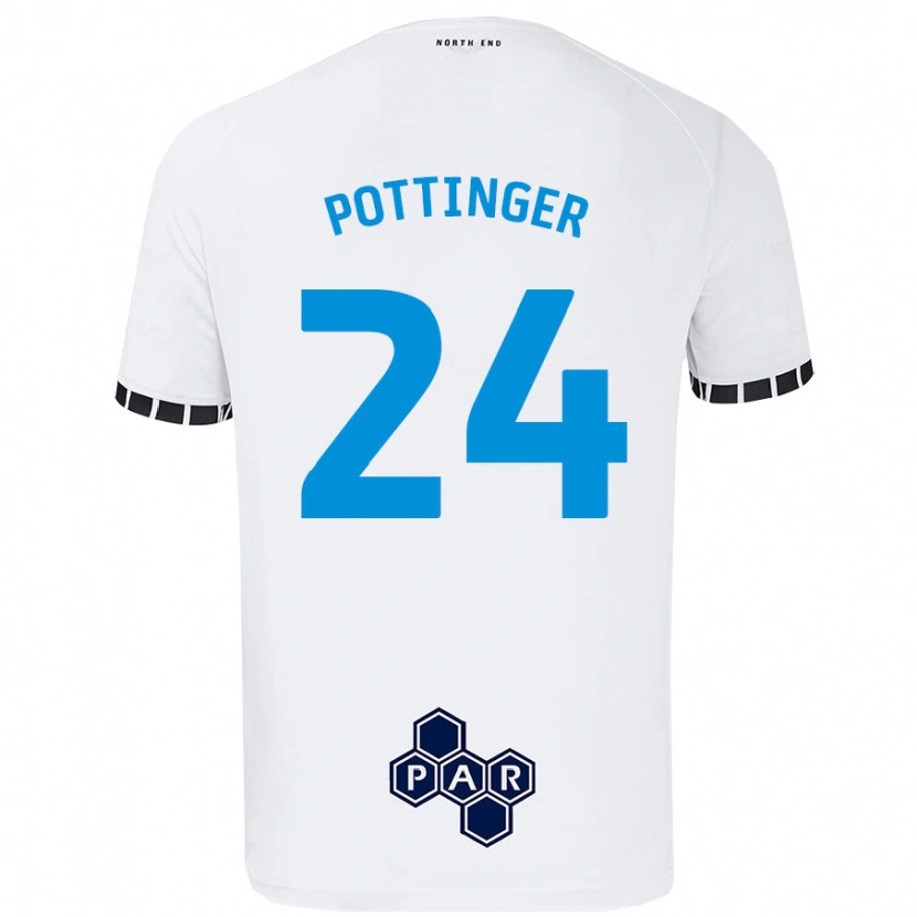 Danxen Hombre Camiseta Kaya Pottinger #24 Blanco 1ª Equipación 2024/25 La Camisa