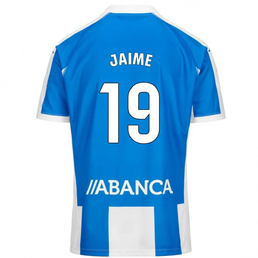 Danxen Hombre Camiseta Jaime Sánchez #19 Azul Blanco 1ª Equipación 2024/25 La Camisa