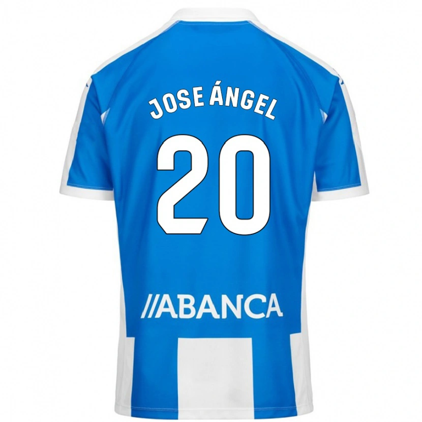 Danxen Hombre Camiseta José Ángel Jurado #20 Azul Blanco 1ª Equipación 2024/25 La Camisa