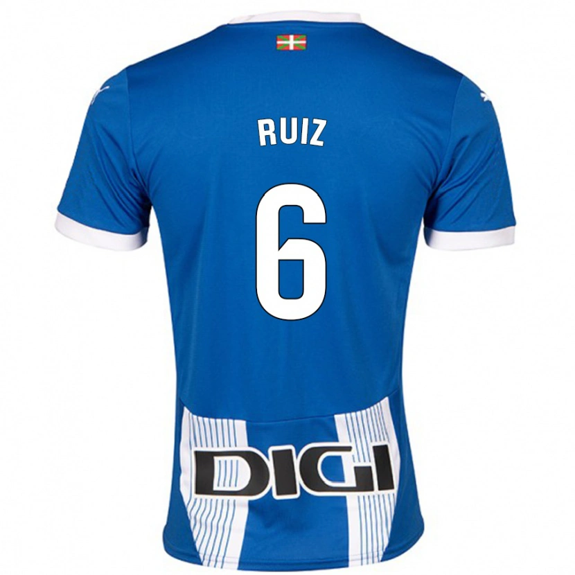 Danxen Hombre Camiseta Markel Ruiz #6 Azul 1ª Equipación 2024/25 La Camisa