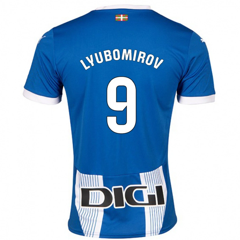 Danxen Hombre Camiseta Daniel Lyubomirov #9 Azul 1ª Equipación 2024/25 La Camisa