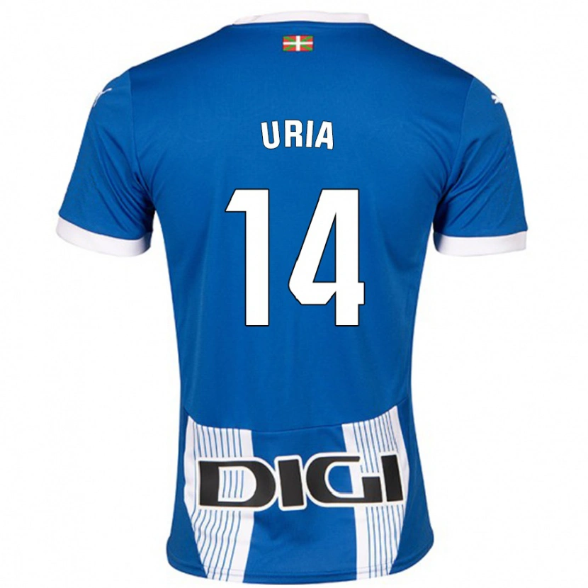 Danxen Hombre Camiseta Iker Uria #14 Azul 1ª Equipación 2024/25 La Camisa