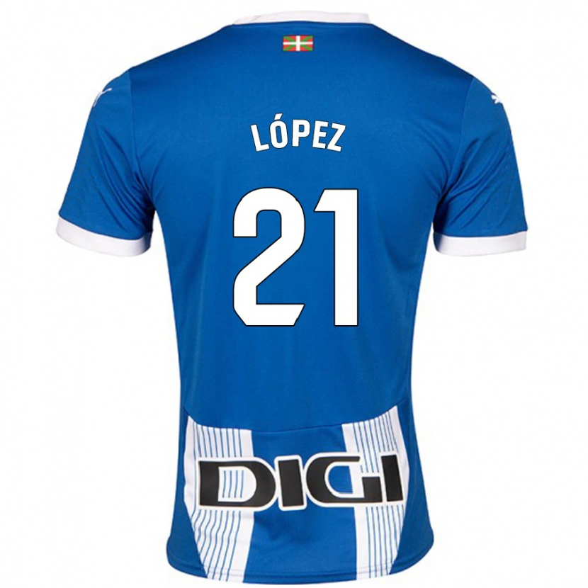 Danxen Hombre Camiseta Juanma López #21 Azul 1ª Equipación 2024/25 La Camisa