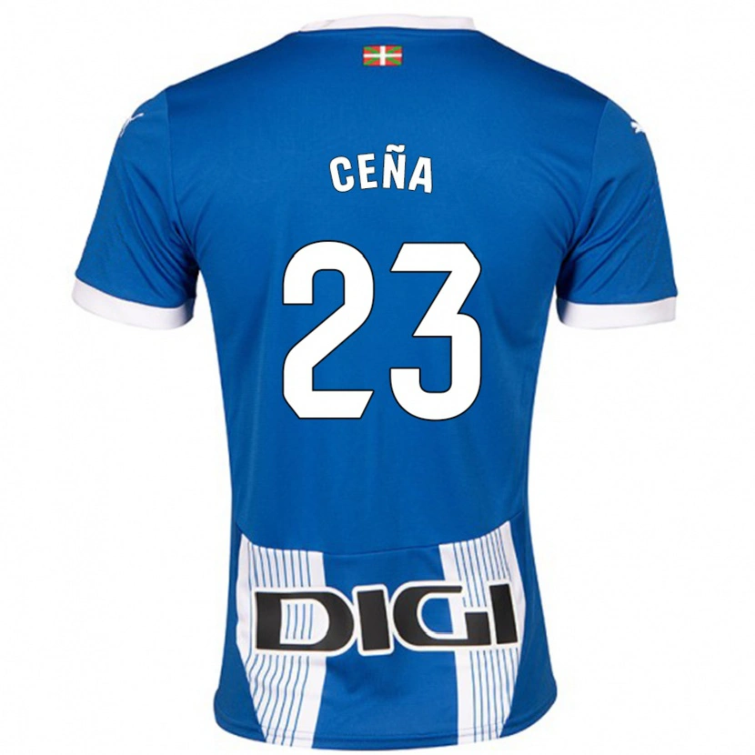 Danxen Hombre Camiseta Marcos Ceña #23 Azul 1ª Equipación 2024/25 La Camisa