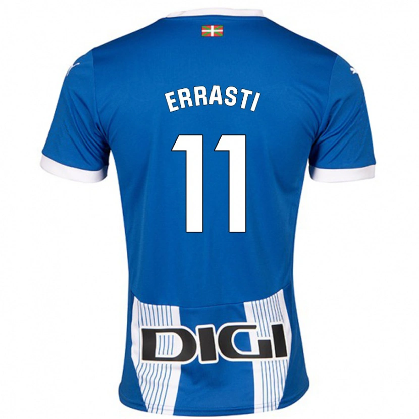 Danxen Hombre Camiseta Elene Errasti #11 Azul 1ª Equipación 2024/25 La Camisa