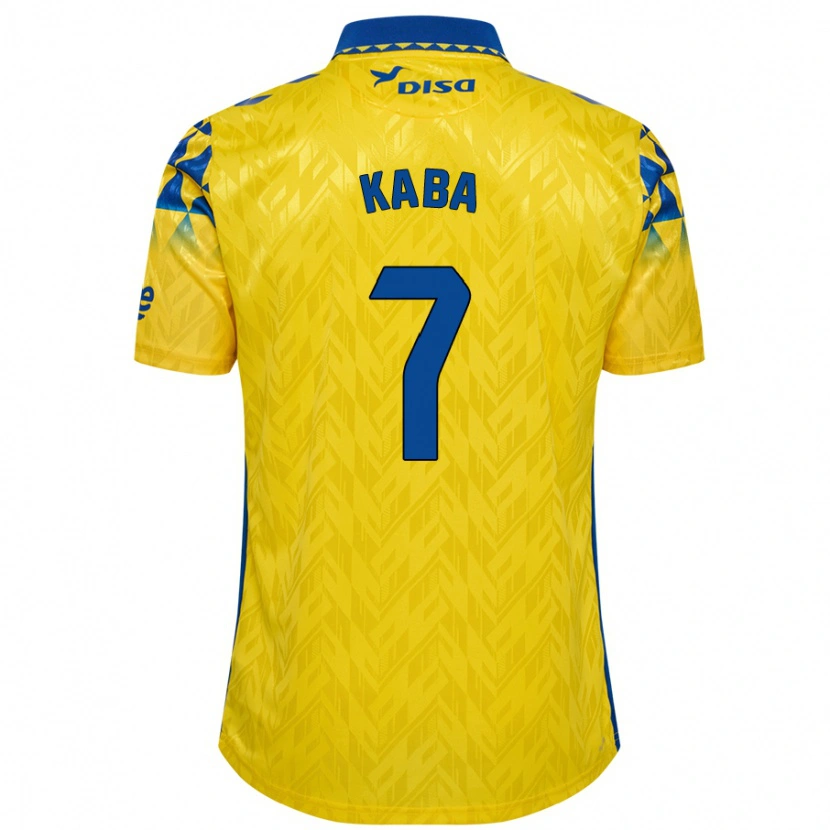 Danxen Hombre Camiseta Sory Kaba #7 Amarillo Azul 1ª Equipación 2024/25 La Camisa