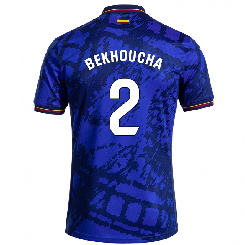 Danxen Hombre Camiseta Ismael Bekhoucha #2 Azul Más Oscuro 1ª Equipación 2024/25 La Camisa