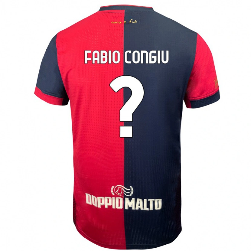 Danxen Hombre Camiseta Fabio Congiu #0 Rojo Azul Más Oscuro 1ª Equipación 2024/25 La Camisa