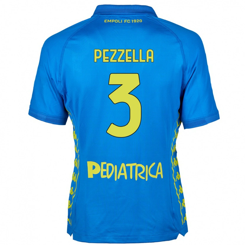 Danxen Hombre Camiseta Giuseppe Pezzella #3 Azul 1ª Equipación 2024/25 La Camisa