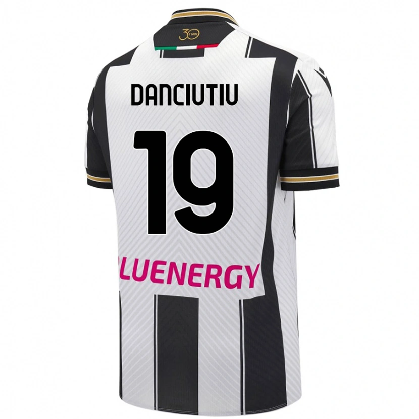 Danxen Hombre Camiseta Vlad Danciuțiu #19 Blanco Negro 1ª Equipación 2024/25 La Camisa