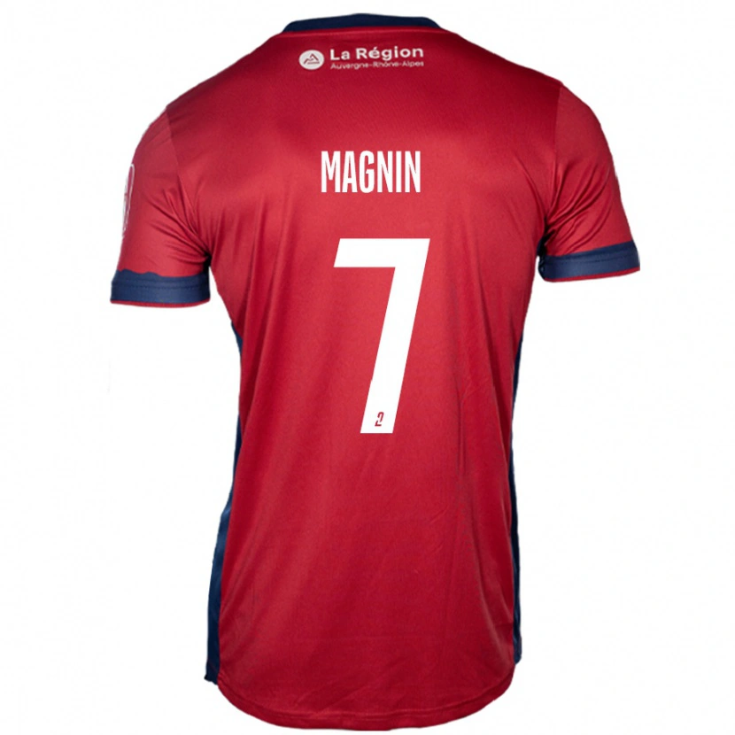 Danxen Hombre Camiseta Yohann Magnin #7 Borgoña Claro 1ª Equipación 2024/25 La Camisa